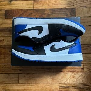 Men’s Air Jordan 1 Low Blue and Black Size 11